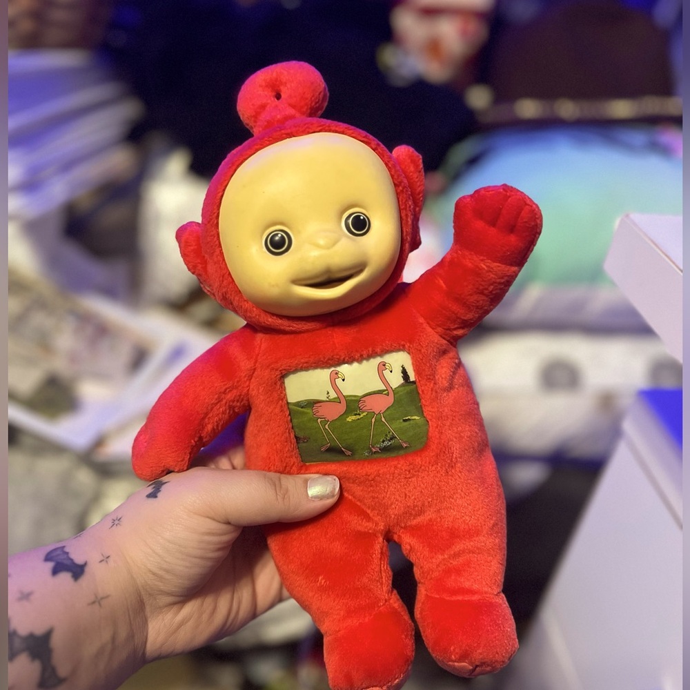 🌈 SUPER RARE ☀️ 2004 Authentic PO 11” Teletubbies Stuffed Plush
